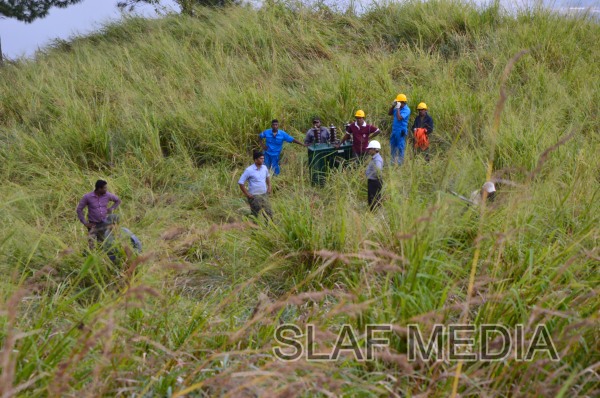 Sri Lanka Air Force conducts underslung operation at Hanthane Hill
